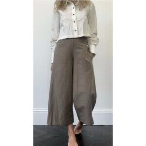 EKD The Libre Culotte Pant In Truffle Size XS EUC Silk & Linen